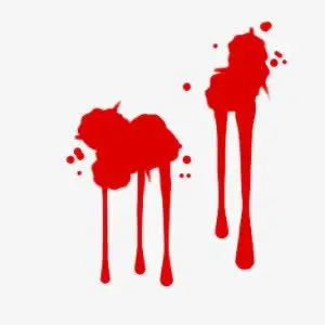 红色血滴流血装饰