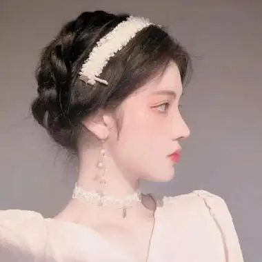 高颜值耐看侧脸女头 又仙又温柔的唯美长发飘逸女头_女生头像_美头网