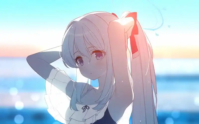 【碧蓝档案】竖屏/4k60 泳装宫子 l2d 手机用动态壁纸