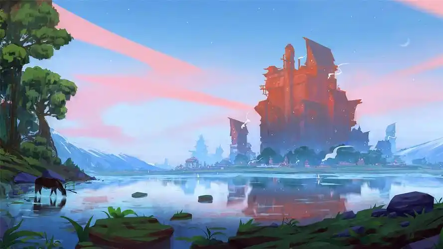 精美插画风景高清桌面壁纸