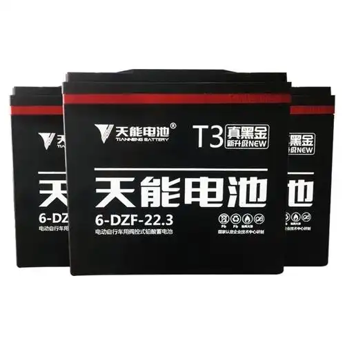 天能黑金蓄电池12v48v60v72v13ah22ah35ah电摩三轮车电动车电池电动车