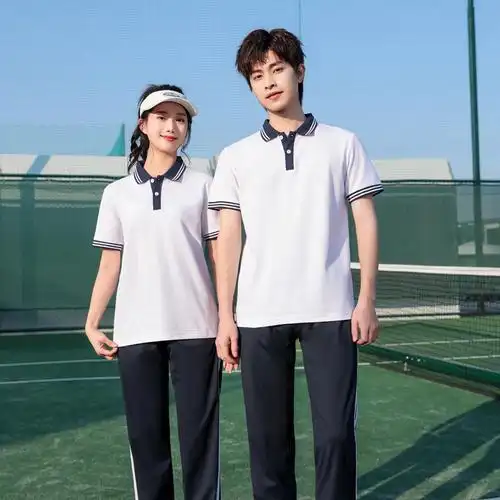 夏季校服套装中学生学院风高中生班服初中生短袖运动会毕业照服装