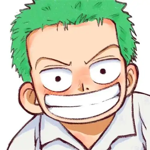 呆萌可爱手绘q版索隆头像图片_海贼王动漫头像_头像屋