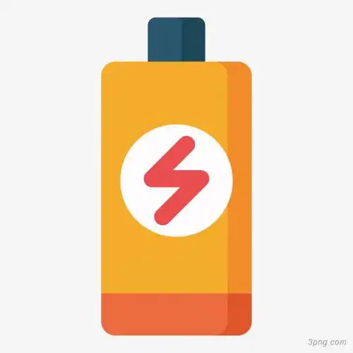 黄色电池png素材透明免抠图片图标元素