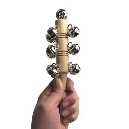 奥尔夫打击乐器yc摇铃手铃益智玩具儿童乐器棒铃串铃