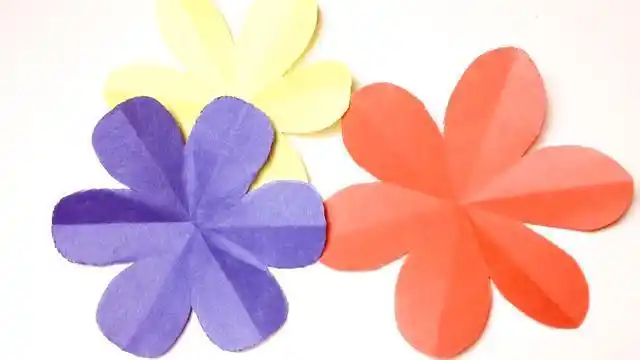 装饰纸花剪法三简单手工剪纸花朵图案漂亮的儿童纸花剪纸纸花剪纸教程