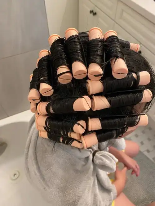 在amazon买了电发套装在家电发帮女儿电发09