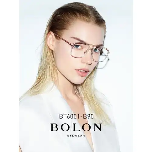 bolon暴龙近视眼镜2020年眼镜框β钛材质双梁眼镜架bt6001