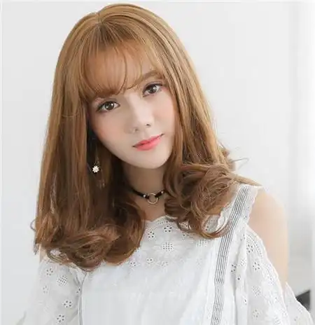 甜美乖巧的内扣梨花烫(烫梨花中长发图片)