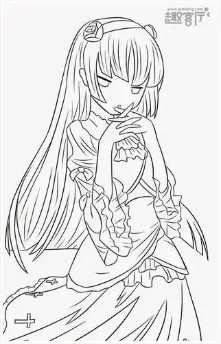 动漫人物女孩长发画法 第1页