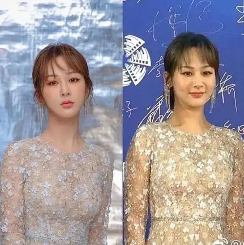 杨紫p图师意外走红看到生图对比照网友加鸡腿