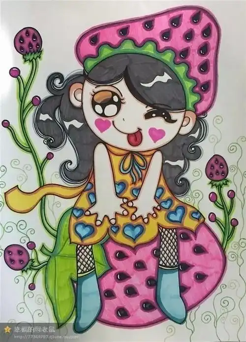 我眼中的自己儿童画人物篇