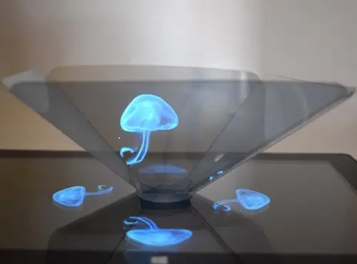 全息投影仪3d全息金字塔ipad平板3d全息金字塔裸眼3d贴全息膜