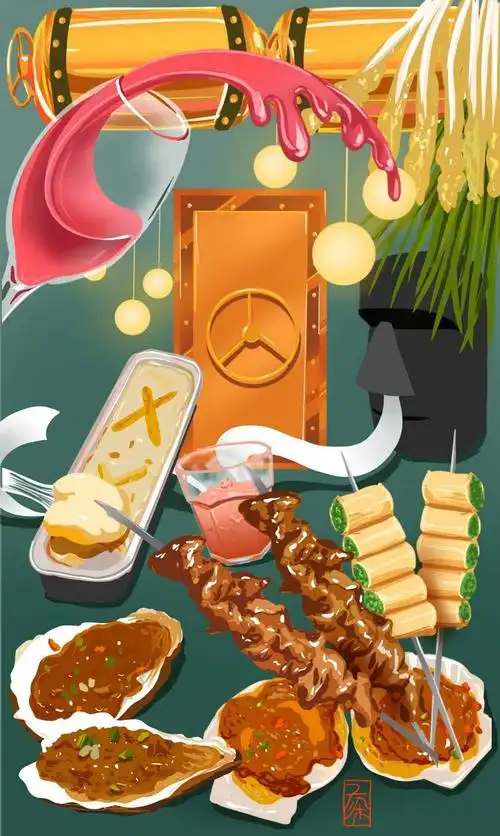 一家有趣的烧烤店