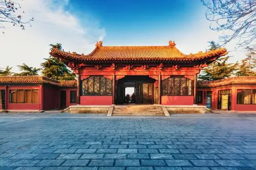 傍晚明故宫遗址公园南京