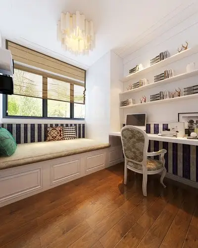 简欧风三居书房装修效果图