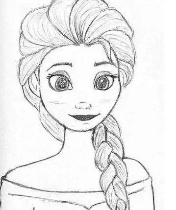 铅笔简笔画公主小动物