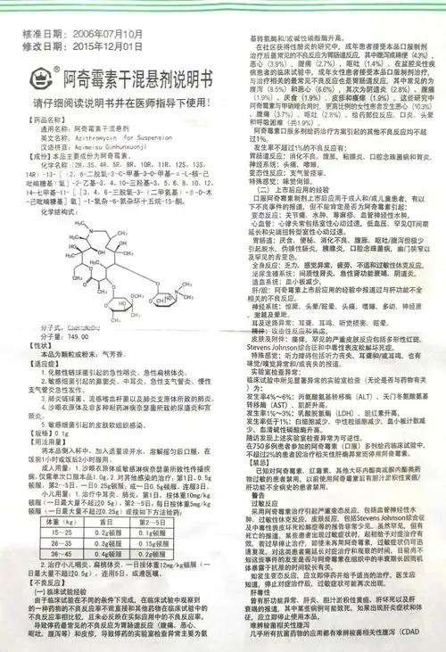 康德药业 阿奇霉素干混悬剂