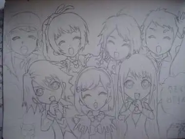 斗罗大陆2史莱克七怪简笔画