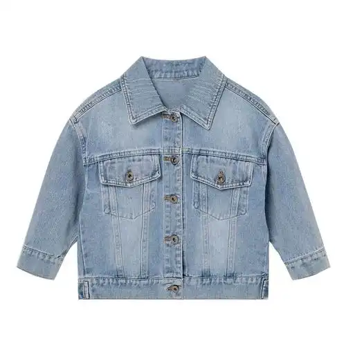 女童牛仔外套新款冬款儿童洋气兔子牛仔上衣宝宝休闲百搭衣春秋款