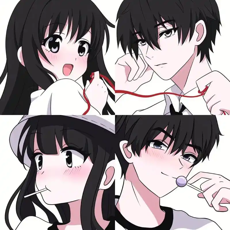 "笨手笨脚的爱"#动漫头像  #不明显情头 #优质情头 #高 - 抖音