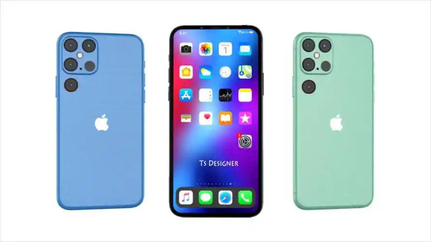 iphone13概念图砍刘海后置5摄现在开始攒钱还来得及