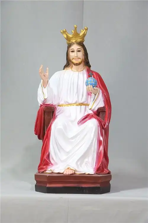 jesus圣心君王礼品塑像树脂圣物工艺桌面办公摆件