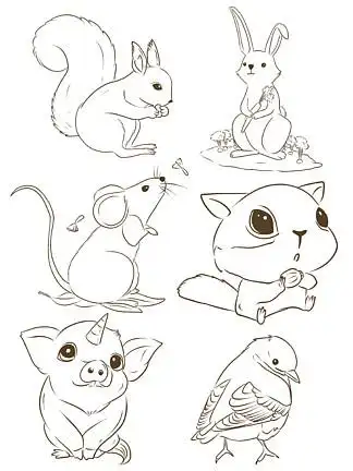 13251448多款手绘动物矢量图下载1325507蓝色海洋霸主动物卡通手绘