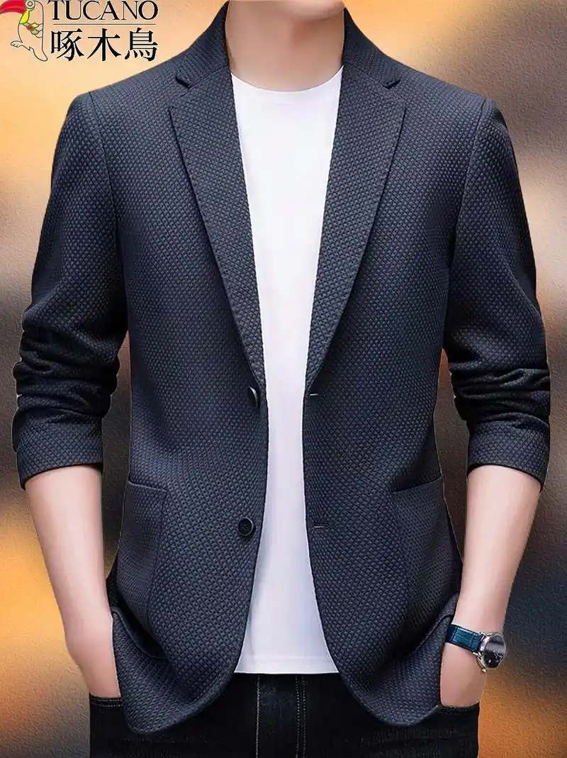 "帅气不费力98休闲商务西装"我的帅气