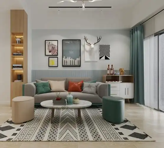 北欧风格沙发背景墙装修设计效果图