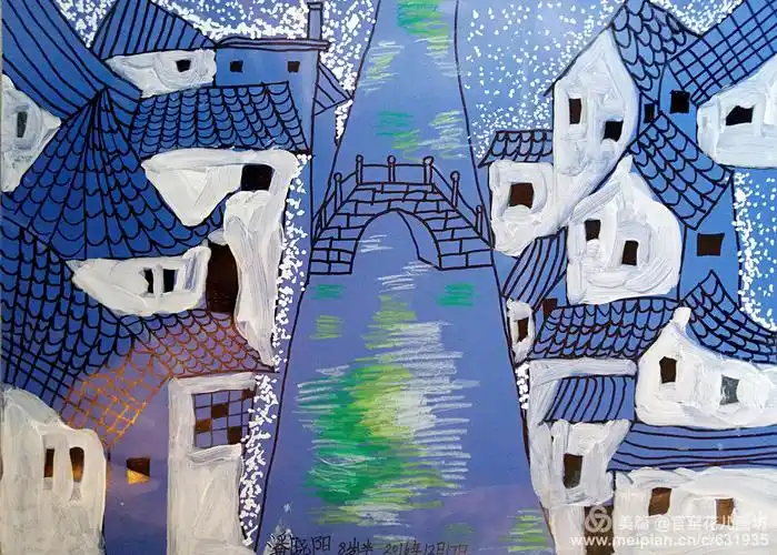 《江南水乡》^_^色彩造型班12月17日习作