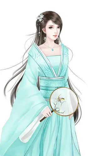 古装女子手绘