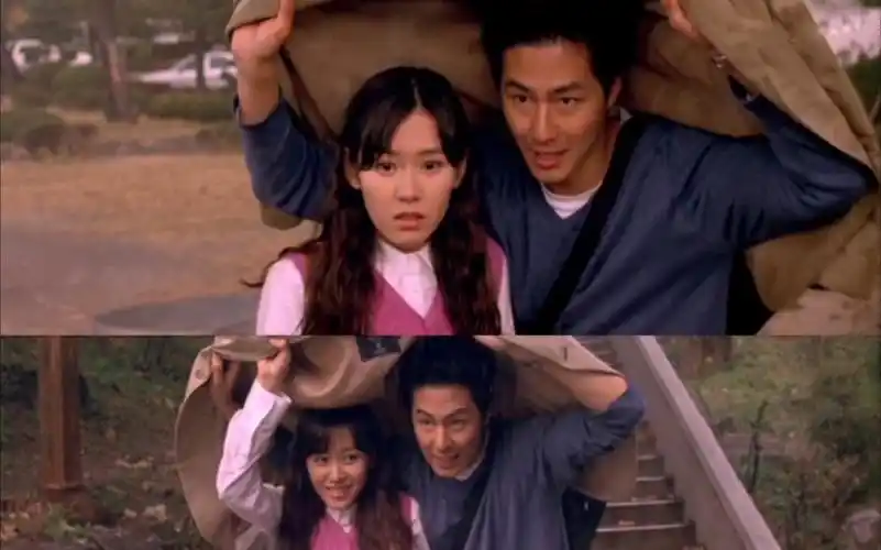 (假如爱有天意)孙艺珍赵寅成经典片段雨中奔跑