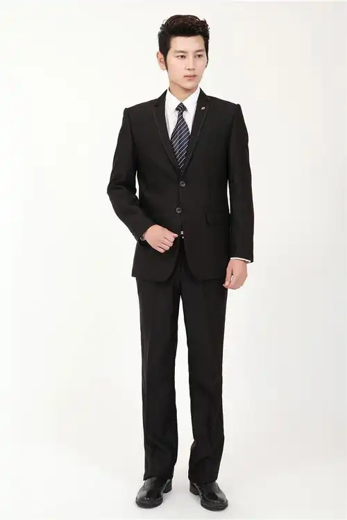 酒店银行前台经理工作服秋冬男装装长袖职业西装男士正装西服套装