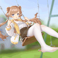 壁纸截图《荡秋千的白丝萝莉动态壁纸》是一款动漫美少女动态壁纸