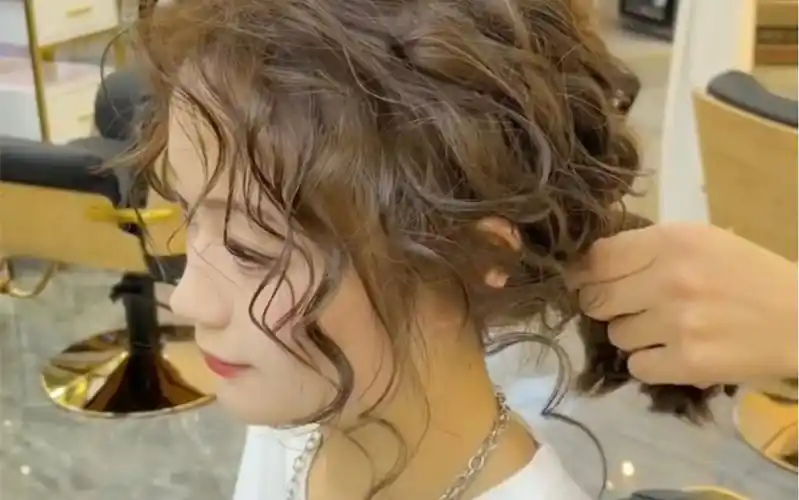 扎起来都好看的卷发