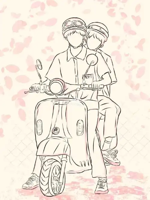 刘耀文宋亚轩sv线稿