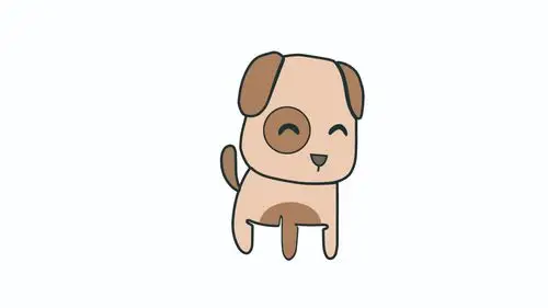 卡通小狗怎么画