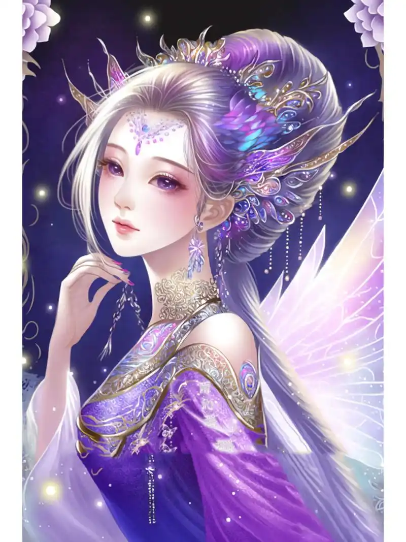 78紫金凤凰仙子 78古风 头像| vol 22 99紫色绣着金凤凰的碧霞