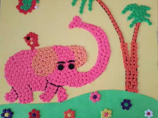 陵水县隆广中心幼儿园美女老师们的手工作品