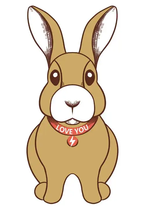 3d线描兔子_潮乐门原创-站酷zcool