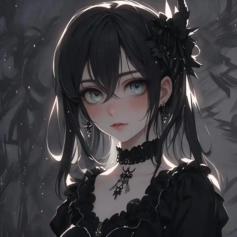 94动漫女生头像|黑暗系94 黑暗系动漫女生头像,高冷且充满神秘感