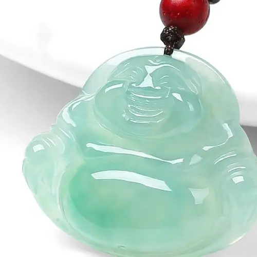 彬玉斋天然翡翠佛公 女款挂件弥勒佛平安缅甸翡翠佛玉石吊坠图片