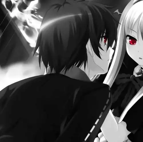 暗黑cp头像一左一右 - 唯美情侣头像!