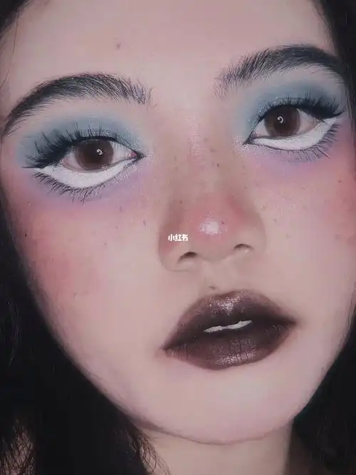 万圣节第8弹西方黑发鬼娃娃妆容