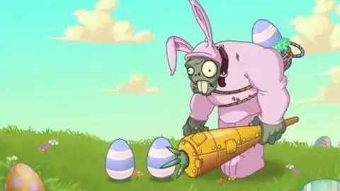 喜欢穿兔子装的巨人僵尸,好可爱 游戏