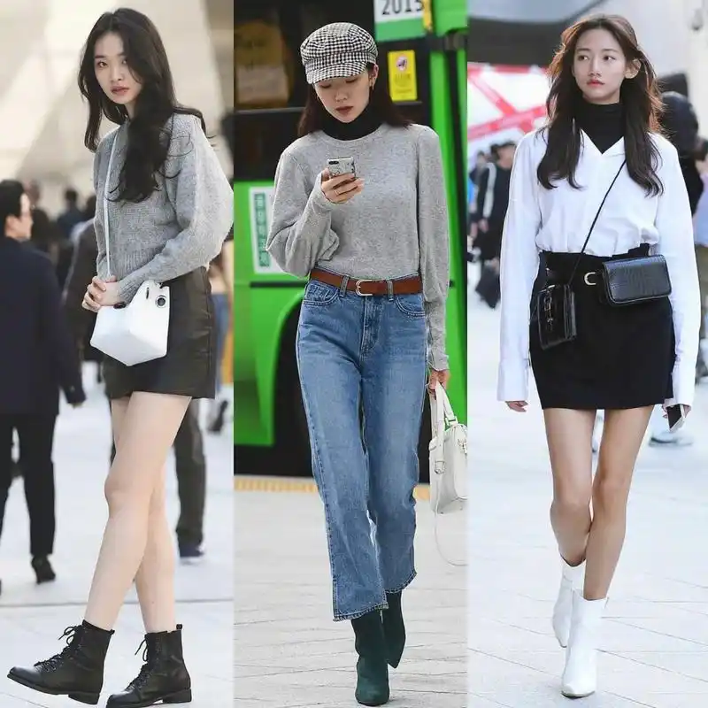 韩国街拍:首尔街头的小姐姐这么穿,摩登范十足,时尚感爆棚