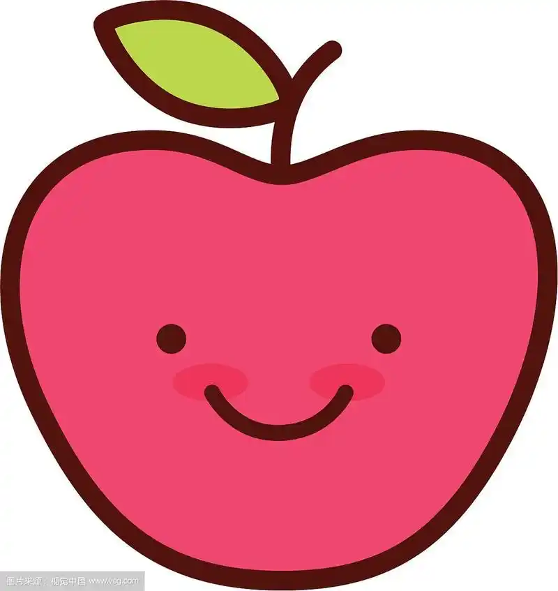 可爱的水果苹果