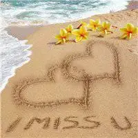 海边沙滩风景图片头像_微信头像图片大全