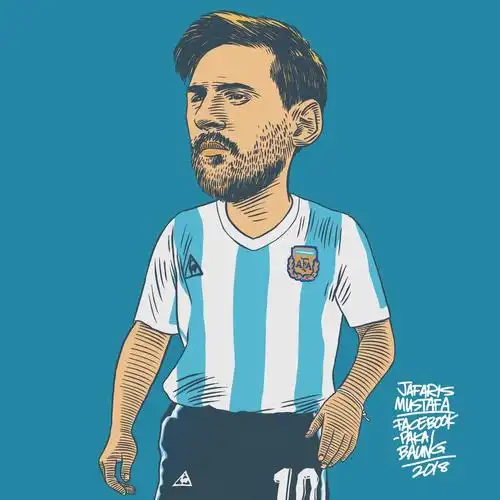 足球与艺术,手绘球星画来袭